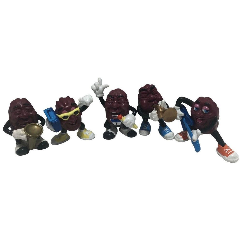 Vintage pvc California Applause Raisin‎ figurines action figures Hardees 1987